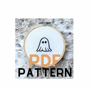PDF PATTERN Ghost Embroidery Design